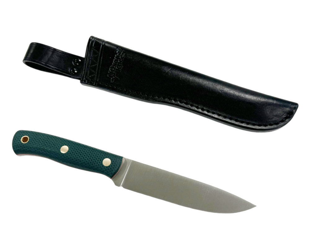 Нож ТКК (2,5), N690, микарта изумруд, насечка 243.0752