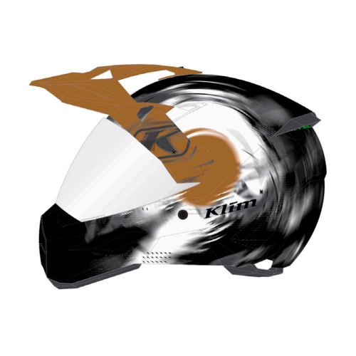 Шлем Klim X1 Gamma Helmet CCC/DOT, цвет Matte Phase - Brass - White, размер LG (RR)