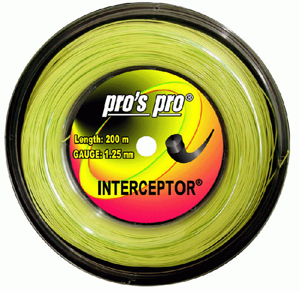 Теннисные струны Pro's Pro Interceptor (200 m) - зеленый