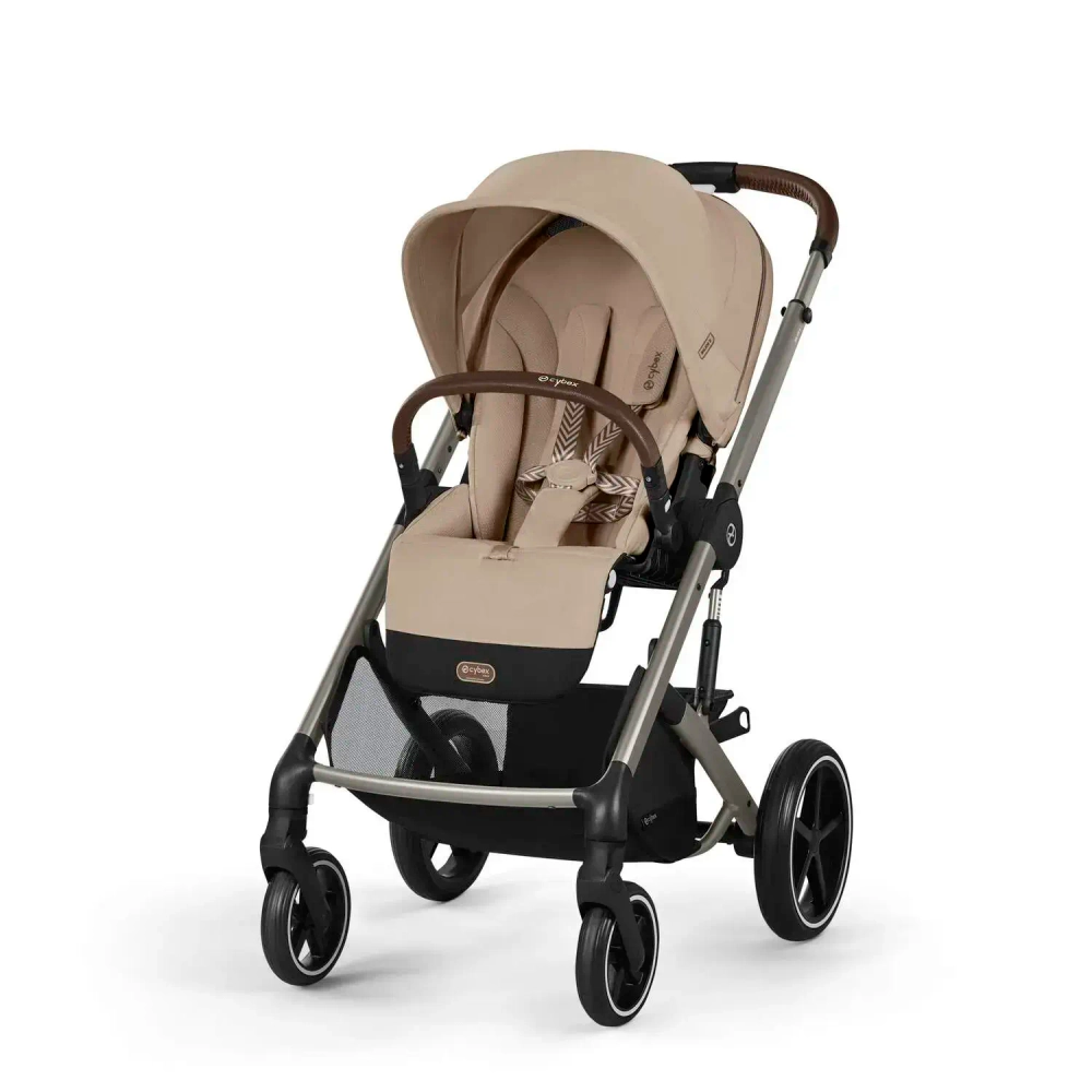 Коляска 2 в 1 Cybex Balios S Lux TPE 2025 (с дождевиками), Almond Beige