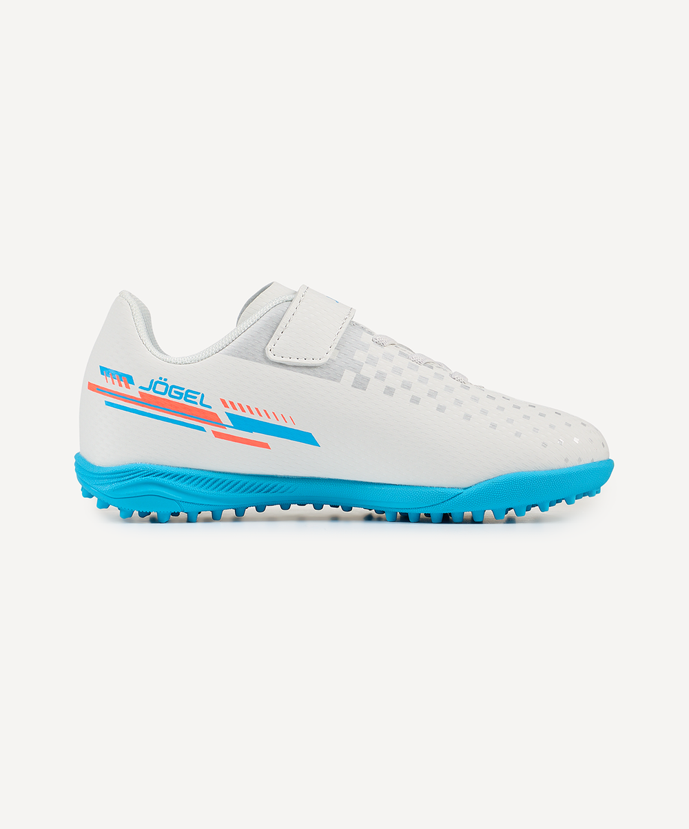 Бутсы многошиповые Evofly TF Talant White/blue, детский