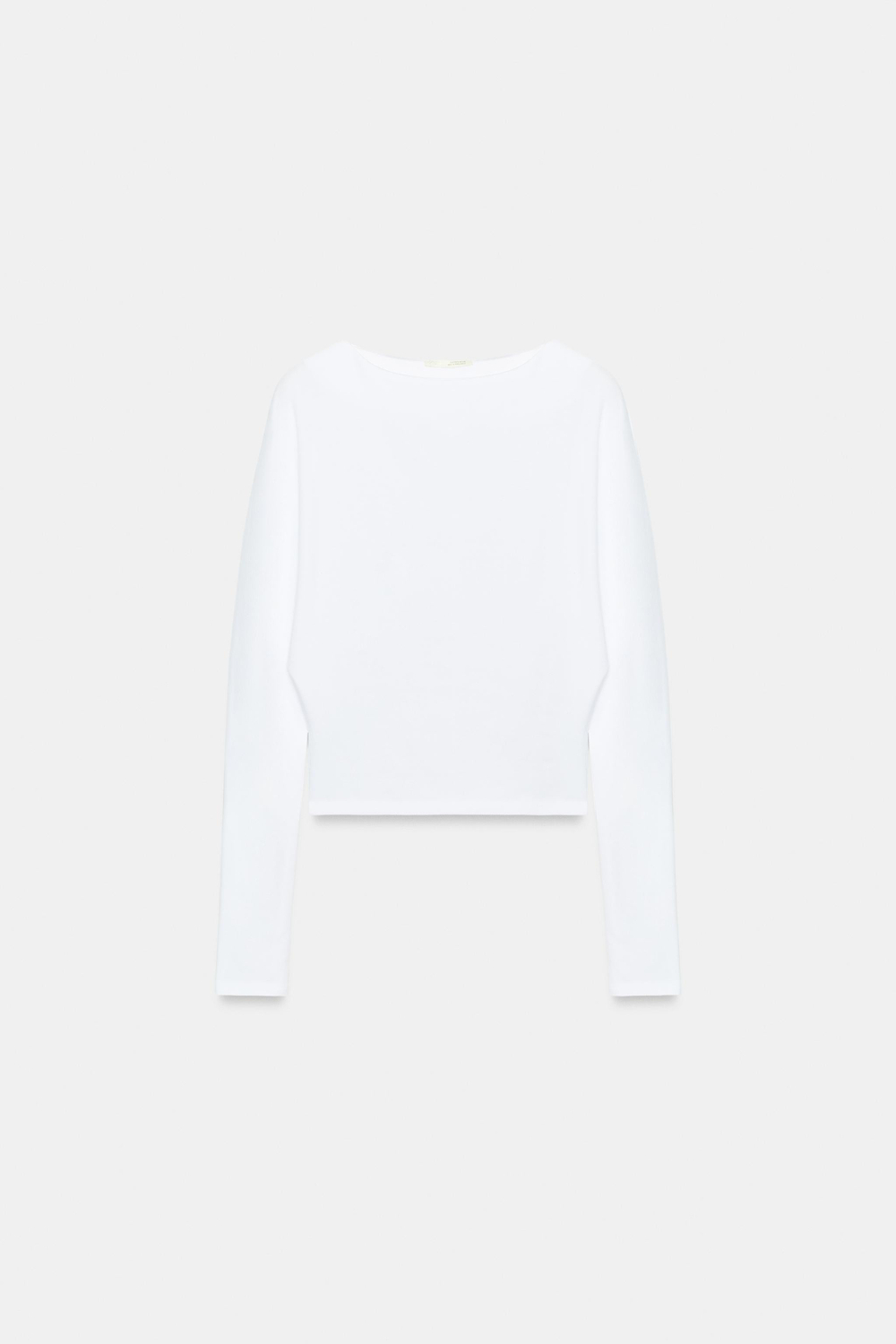 ОБТЯГИВАЮЩАЯ ФУТБОЛКА С ДЛИННЫМИ РУКАВАМИ — ZARA