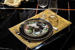 Подставка под тарелки 30x45см Garda Decor Аурум золотая