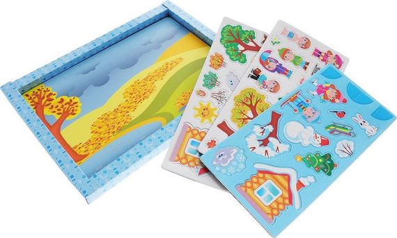 Игра "Магнитные истории. Времена года"