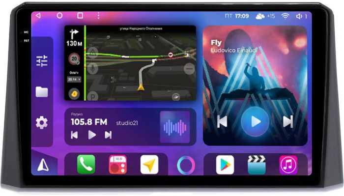 Магнитола для Toyota Corolla E210 2019-2024+, Corolla Cross - FarCar S500-TS10 монитор 10.36" QLED на Android 14, Быстрая, CarPlay, 4G SIM-слот