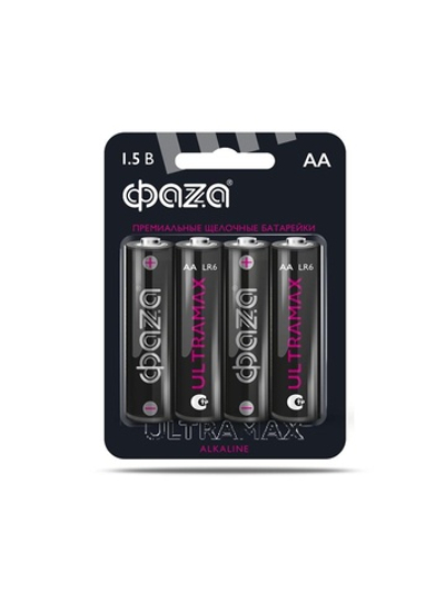 Элемент питания алкалиновый AA/LR6 1.5В ULTRAMAX LR6UM-B4 BL-4 (уп.4шт) ФАZА 5043022