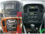 Магнитола для Toyota Land Cruiser 100 1998-2002 (кондиционер, рамка-накладка) - FarCar S500-TS20 монитор 9.5" 2K QLED на Android 14, Быстрейшая, CarPlay, 4G SIM-слот