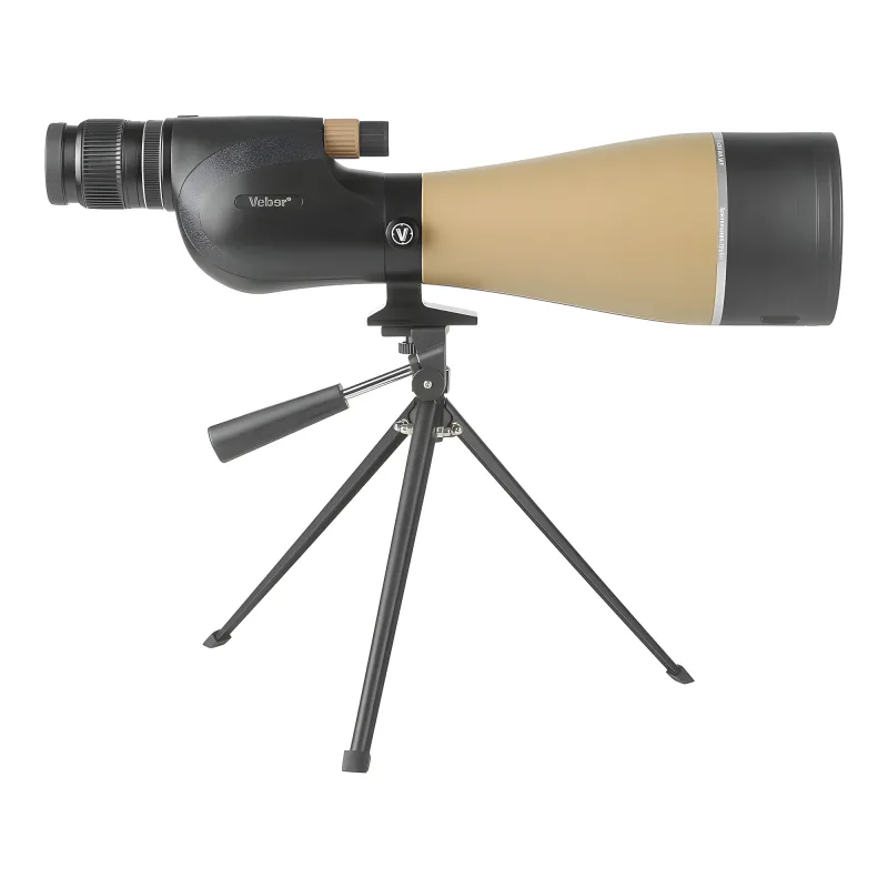 Зрительная труба Veber Snipe Super 25-75x100 WA WP, вид сбоку слева на треноге