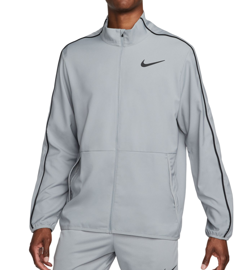 Мужская теннисная кофта Nike Dri-Fit Woven Training Jacket - particle grey/black/black