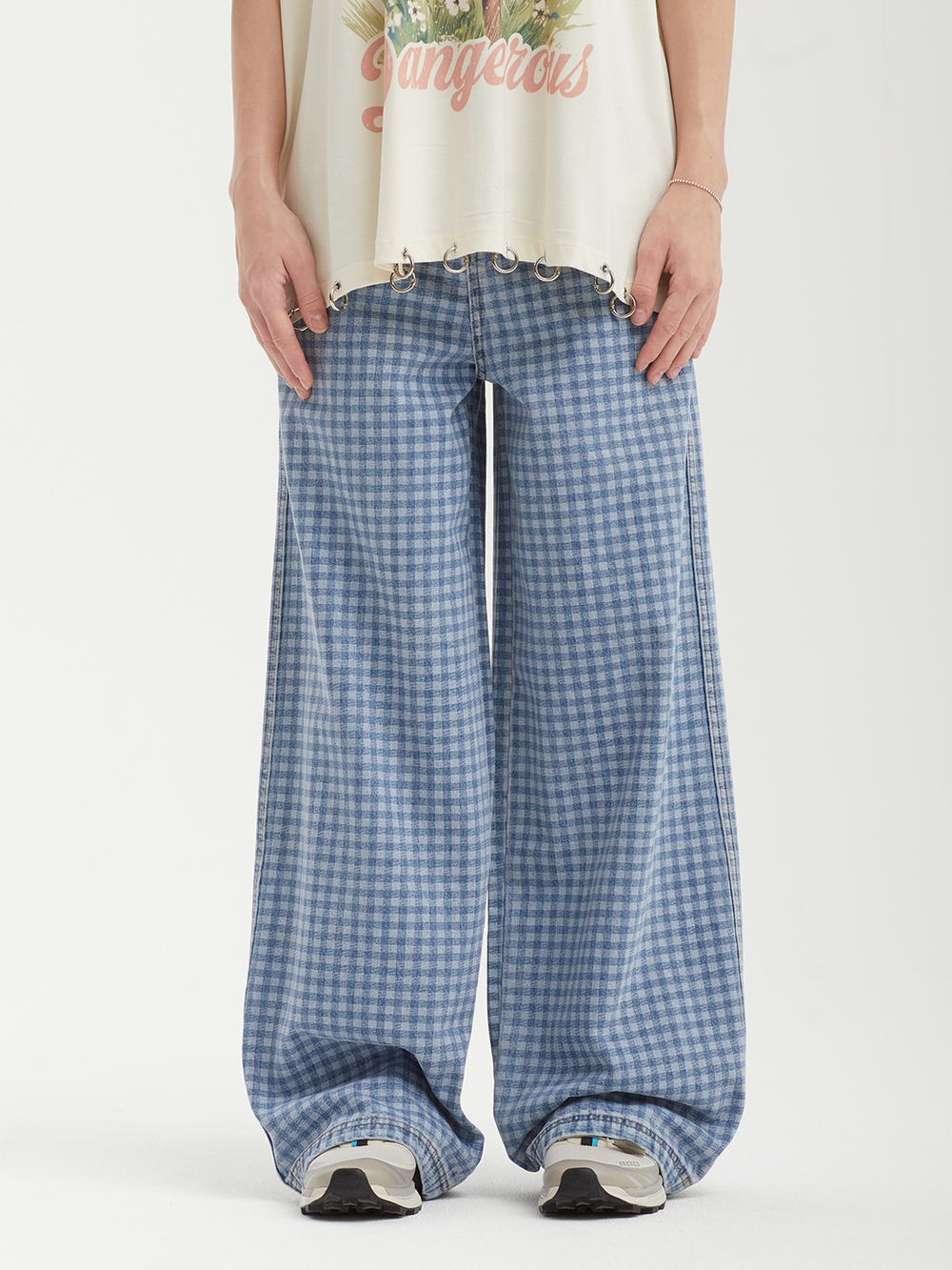Женские Джинсы (Wide Fit) Gingham