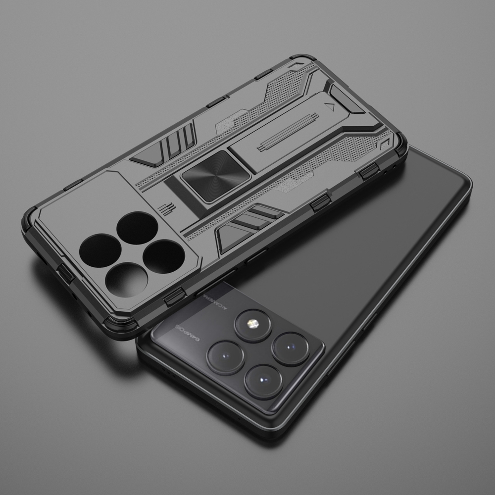Противоударный чехол с подставкой Transformer для Poco X6 Pro