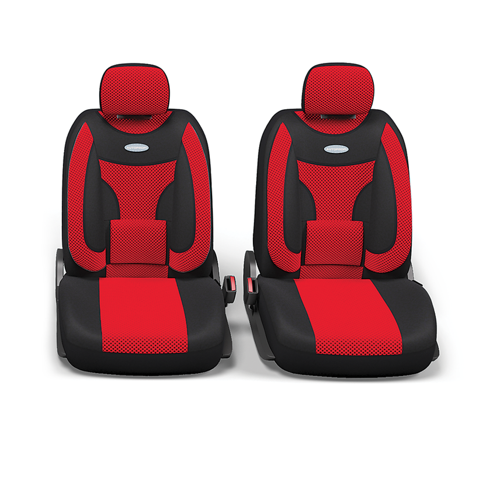 Авточехлы AUTOPROFI EXTRA COMFORT ECO-1105 BK/RD черный/красный размер М