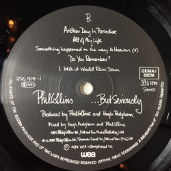 Винтажная виниловая пластинка LP Phil Collins But Seriously (Germany 1989) Another Day In Paradise