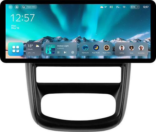 Магнитола для Renault Duster 1 2010-2015 - Teyes CC4 монитор 12.3" 2K QLED + рамка 9, Android 14, Быстрейшая, Snapdragon 680, DSP, CarPlay, 4G SIM-слот