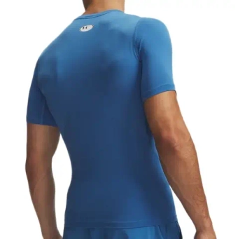 Мужская теннисная футболка Under Armour HeatGear Short Sleeve - aegean blue/black