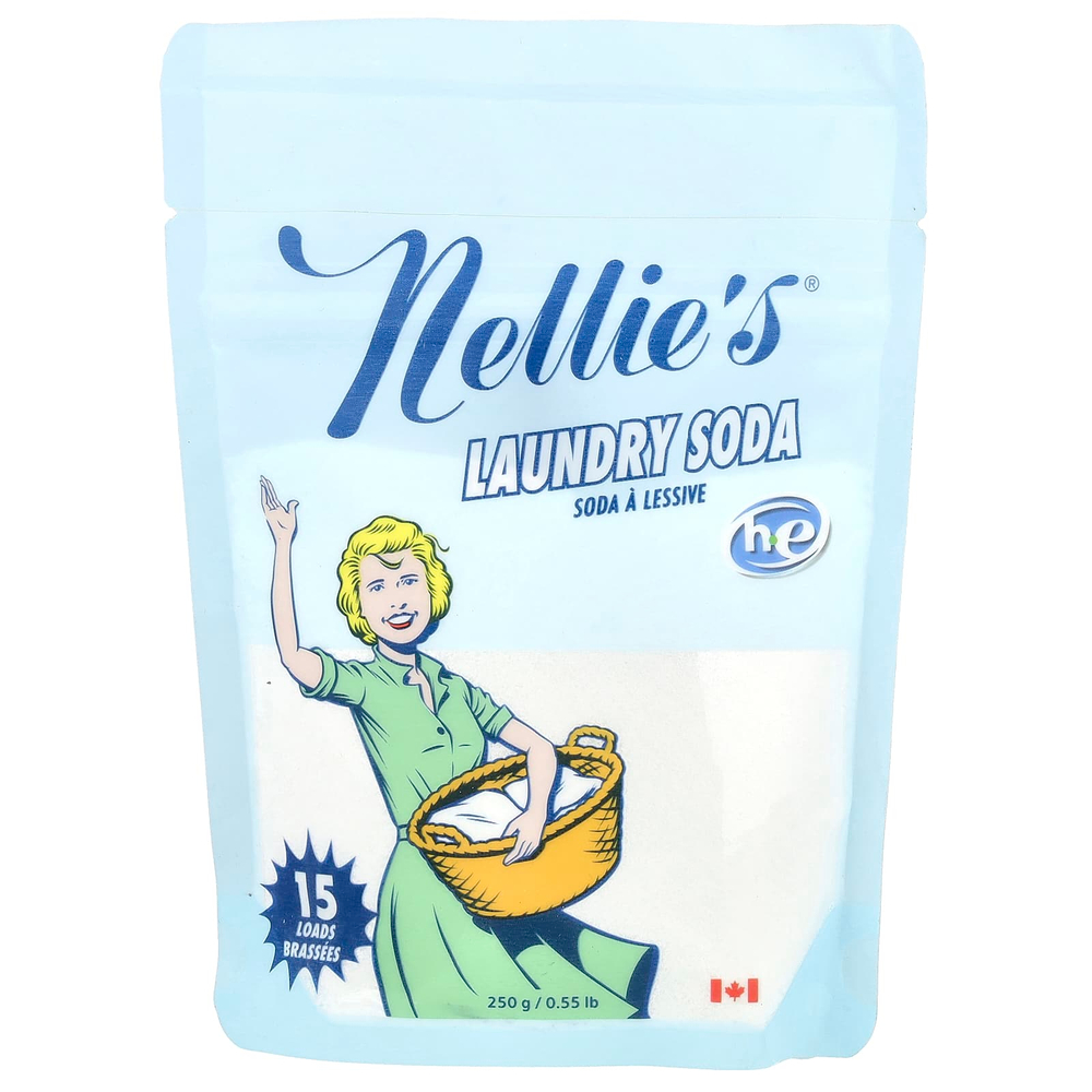 Nellie's, сода для стирки, 15 загрузок, 250 г (0,55 фунта)