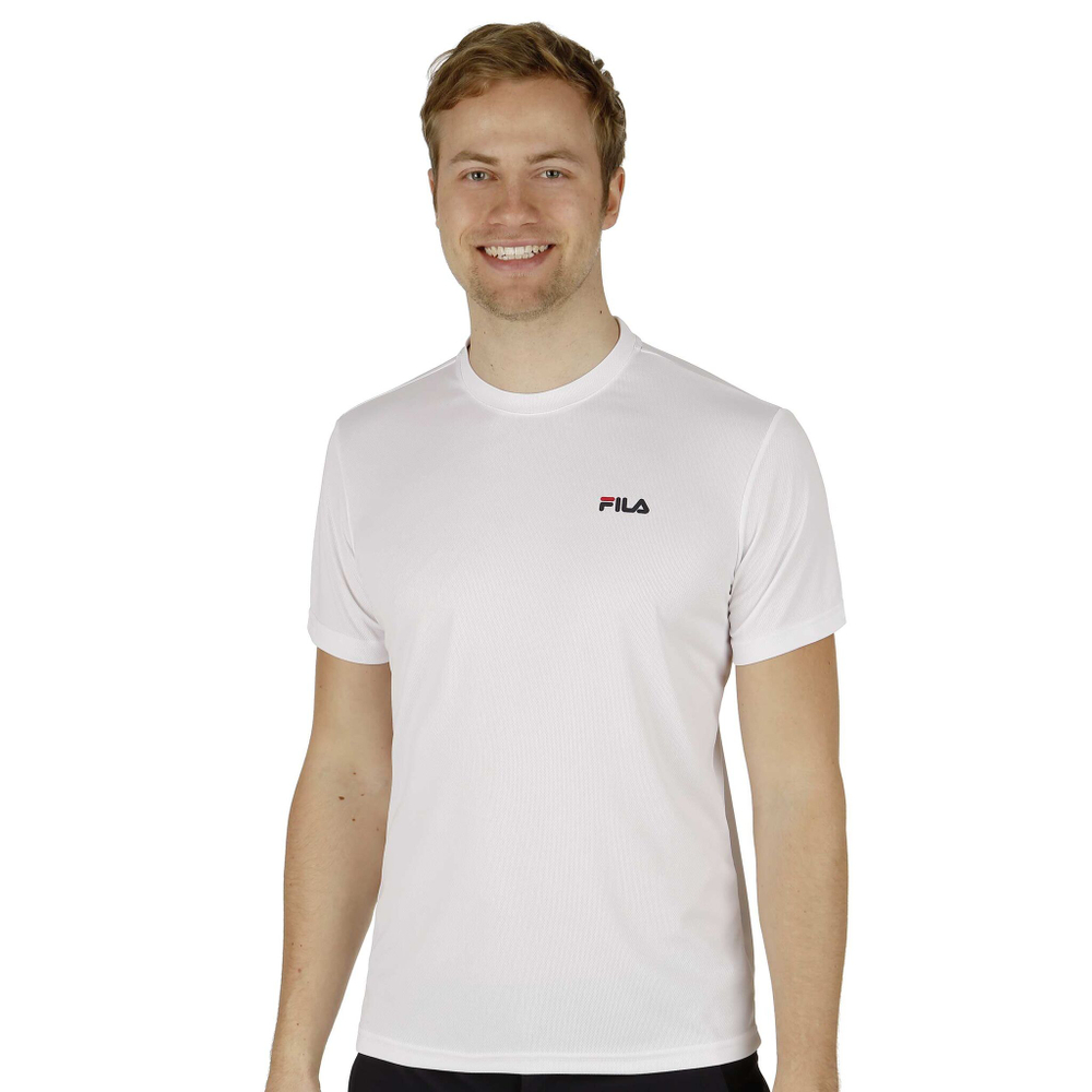 Мужское теннисное поло Fila Small Logo T-Shirt Men - White