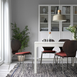 IKEA ÄLVGRÄSMAL  (ИКЕА ÄЛВГРÄСМАЛ)  -  Подушка для стула, красная, 32,6/31,3x33x3 см