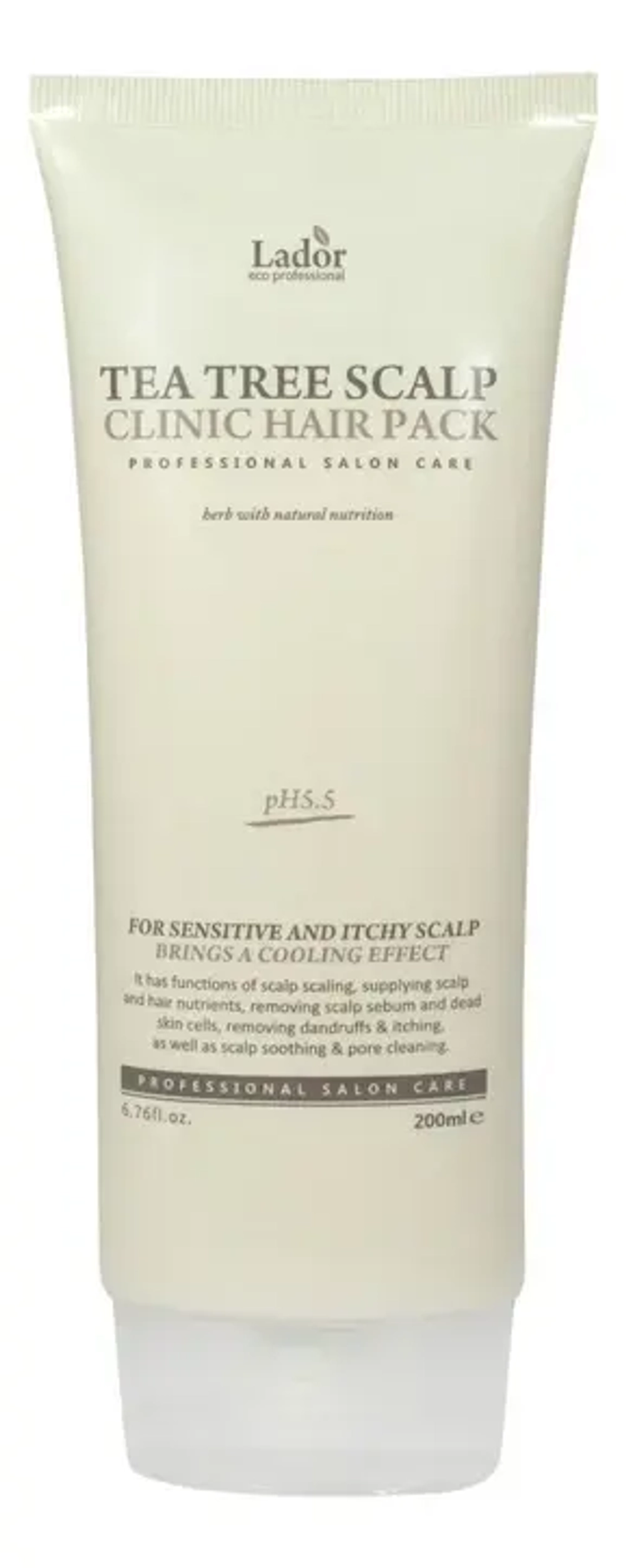 Lador Маска для волос и кожи головы с чайным деревом - PH5.0 Teatree scalp hair pack, 200мл