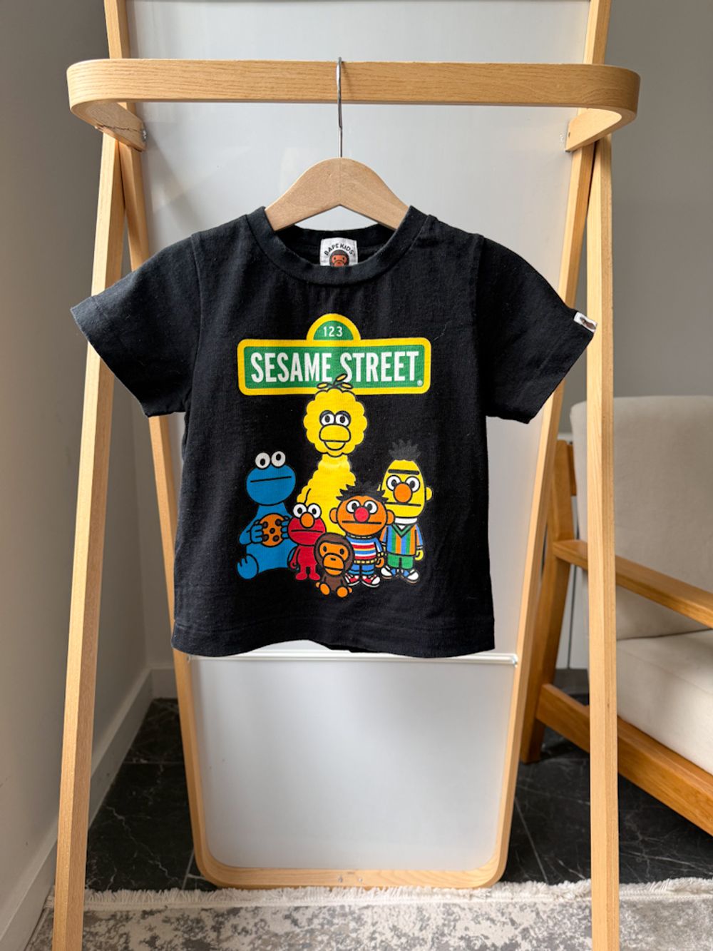 Хлопковая футболка Bape Kids, 86