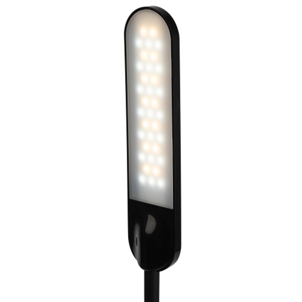 Настольный светильник ЭРА NLED-481-10W-BK светодиодный с RGB ночником черный | Светодиодные настольные лампы
