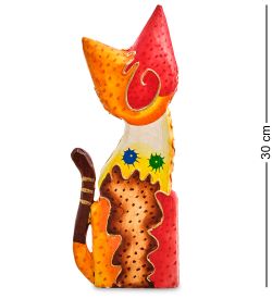 99-289 Фигурка «Кошка» н-р из двух 30, 20 см (албезия, о.Бали)