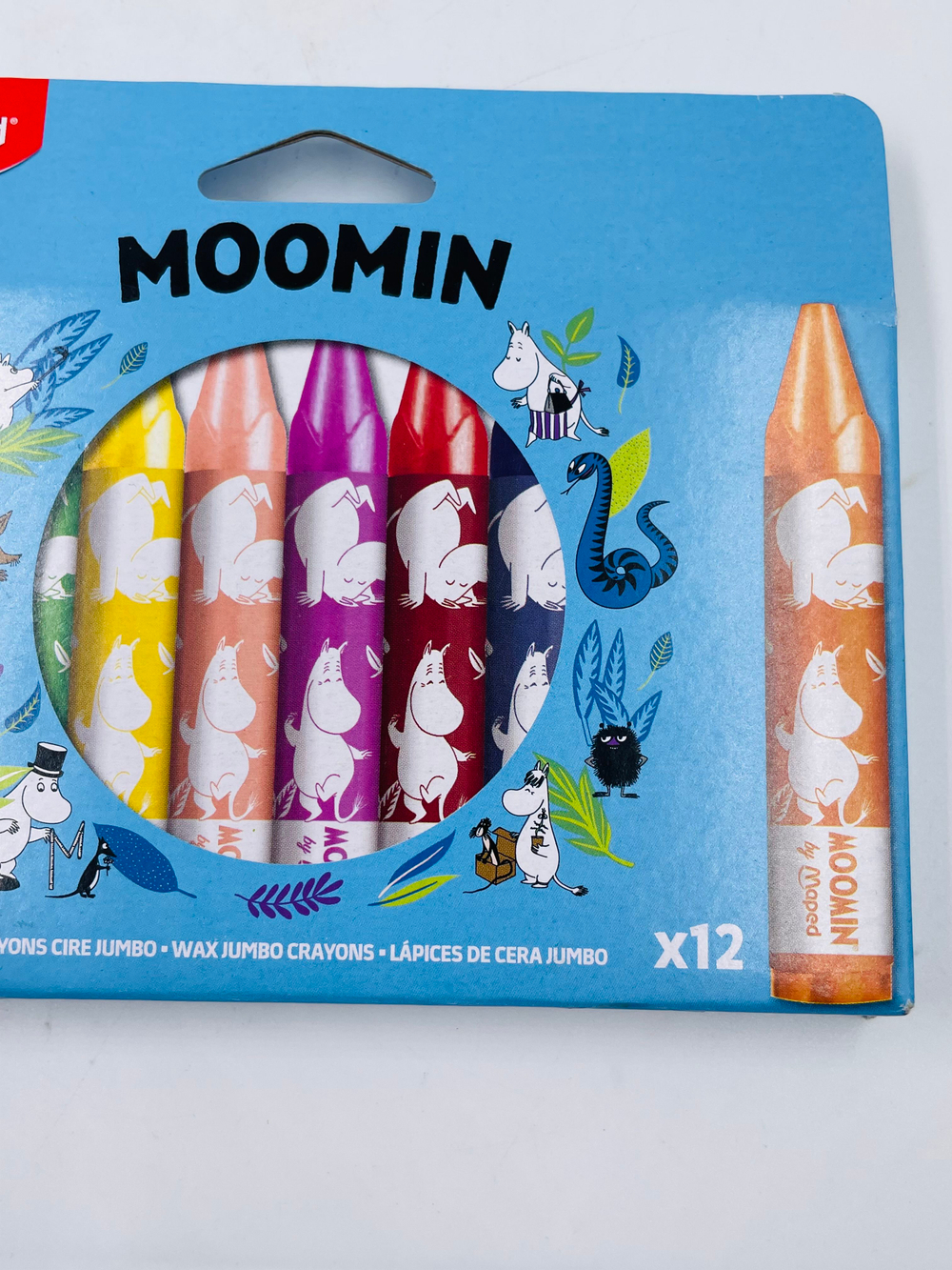 Мелки восковые разноцветные Moomin Jumbo 12 цветов