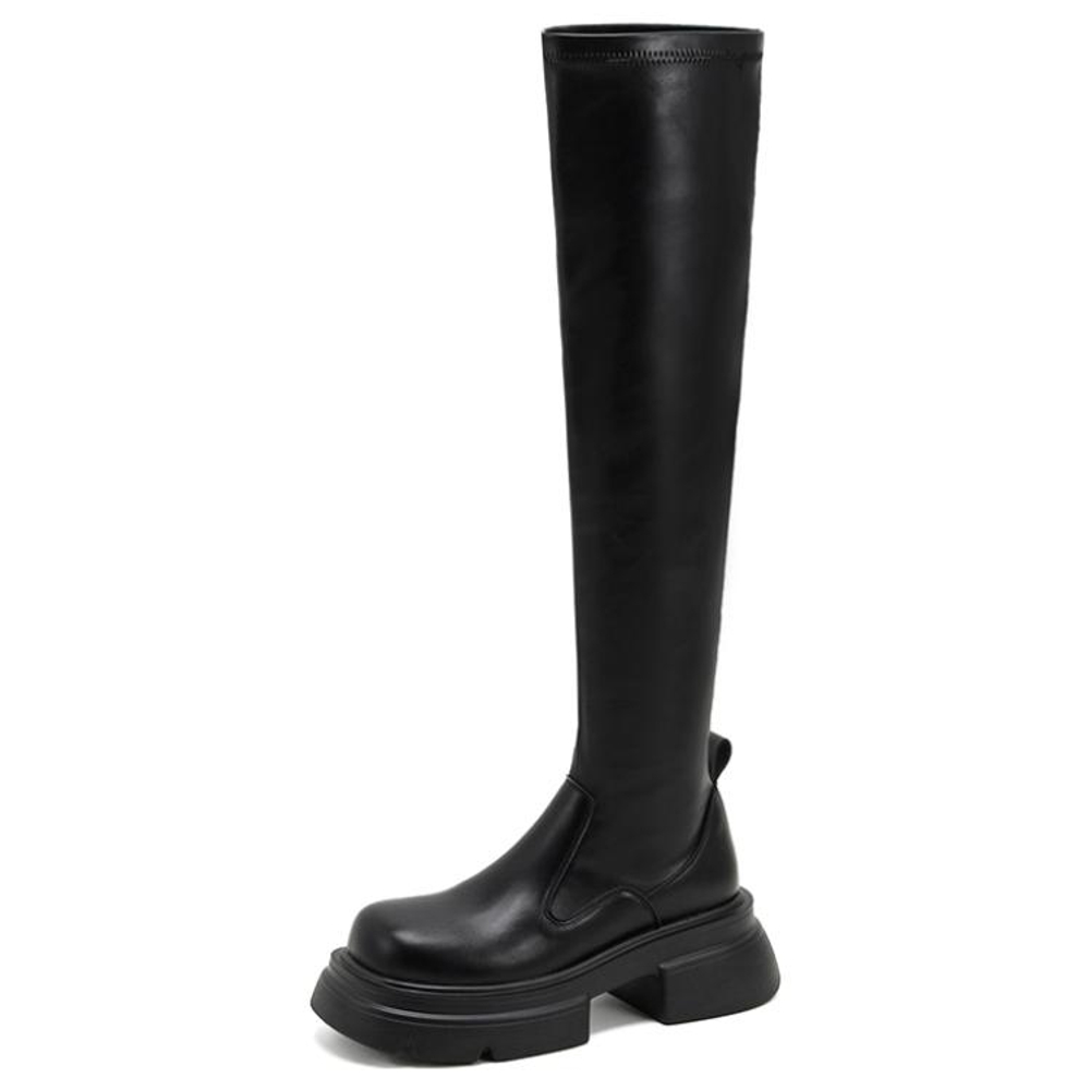 AGSDON Over the knee Boots 6cm Women"s Black