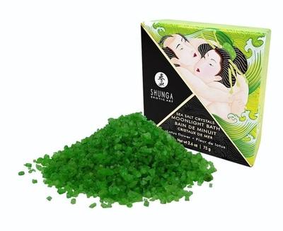 Соль для ванны Bath Salts Lotus Flower с ароматом цветков лотоса - 75 гр. (Цвет: зеленый)