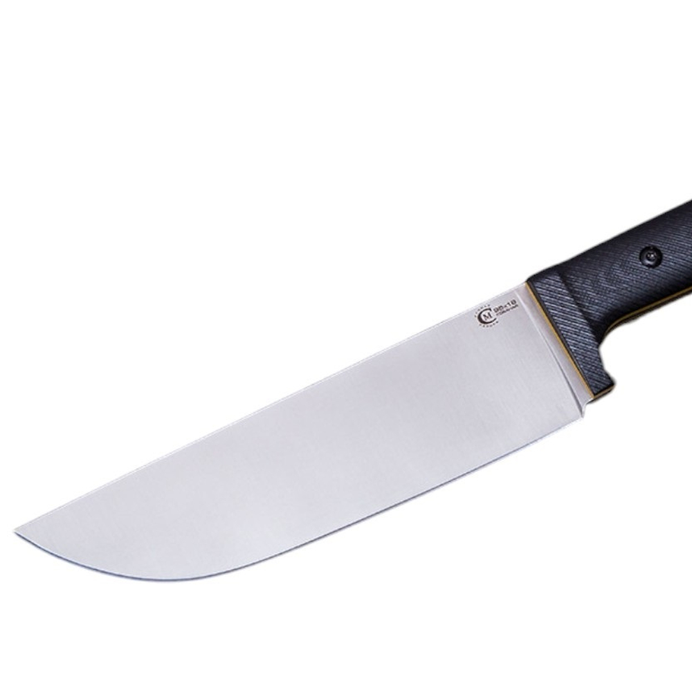 Нож кузница Семина Узбекский, ст.95Х18, ц.м. рук.G10 черн., красный.сп. чехол кайдекс