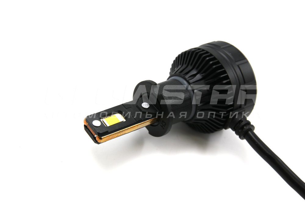 Светодиодные лампы Aozoom P17 H3 с вентилятором 24V 45W 4650Lm (комплект, 2шт)
