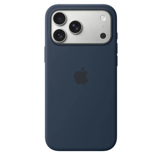 Чехол Silicone Case MagSafe для iPhone 17 Pro Синий