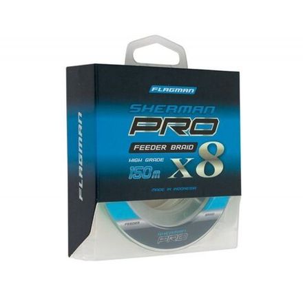 FLAGMAN Шнур Sherman Pro Feeder Braid X8 150м 0,14мм