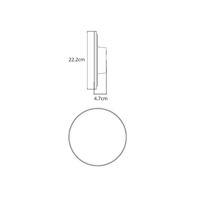 Фасадный светильник Arte Lamp NIMBO A3415AL-1BK, 1хLED