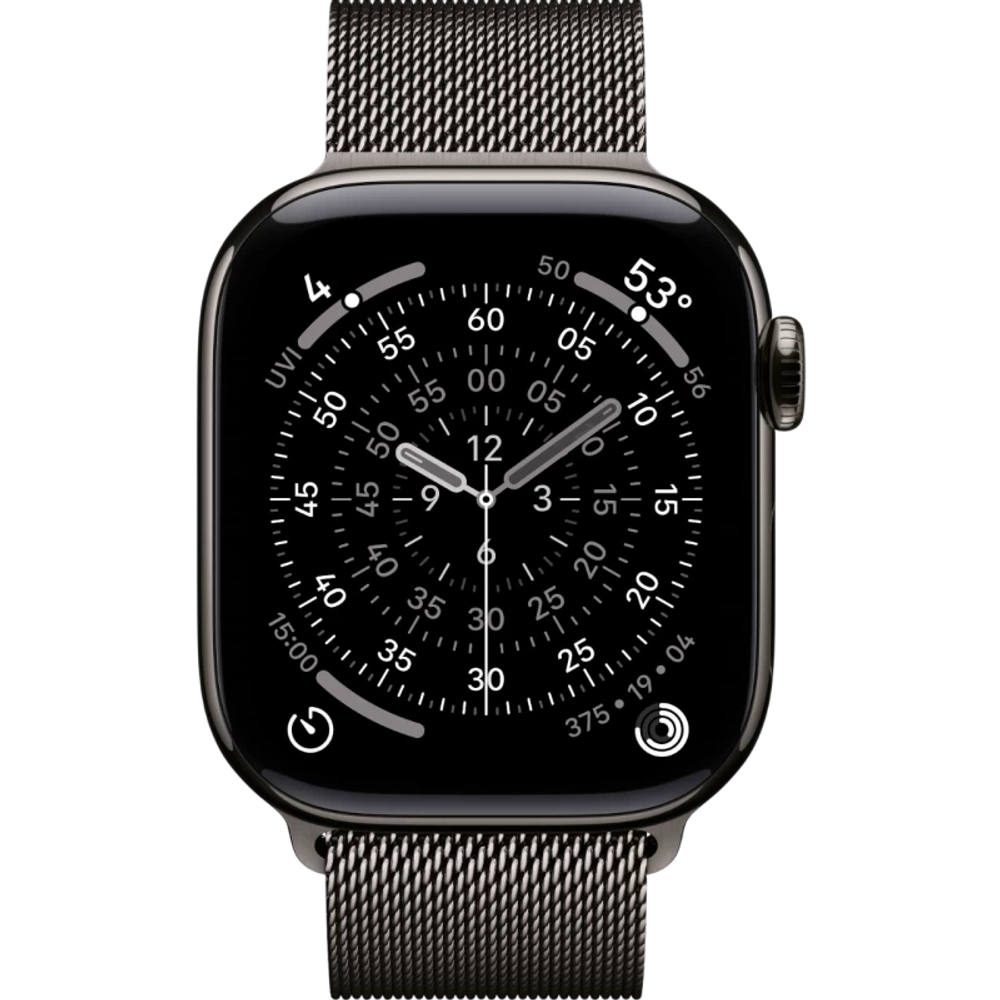 Смарт-часы Apple Watch S11 42 mm Titanium Slate case | Slate Milanese Loop