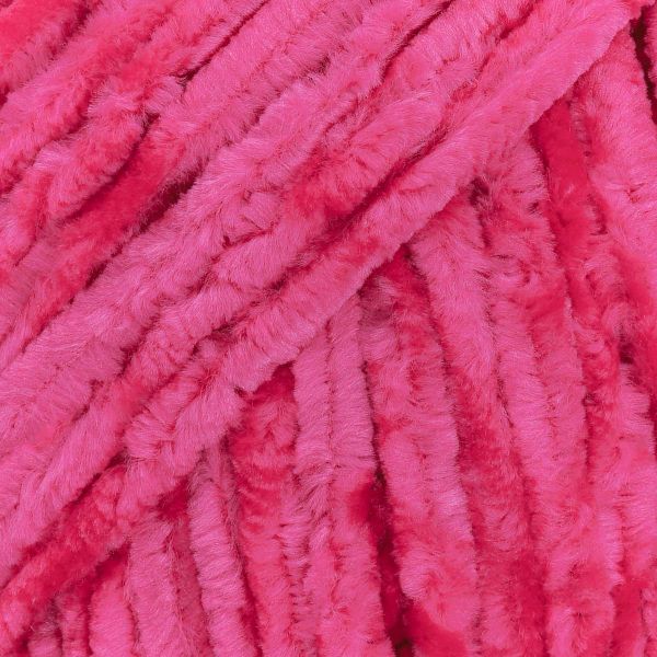 Пряжа Люблю вязать Велюр / уп.3 мот. по 100 г, 120 м, 133 розовая фуксия