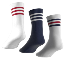 Теннисные носки Adidas 3-Stripes Cushioned Crew Socks 3P - разноцветный