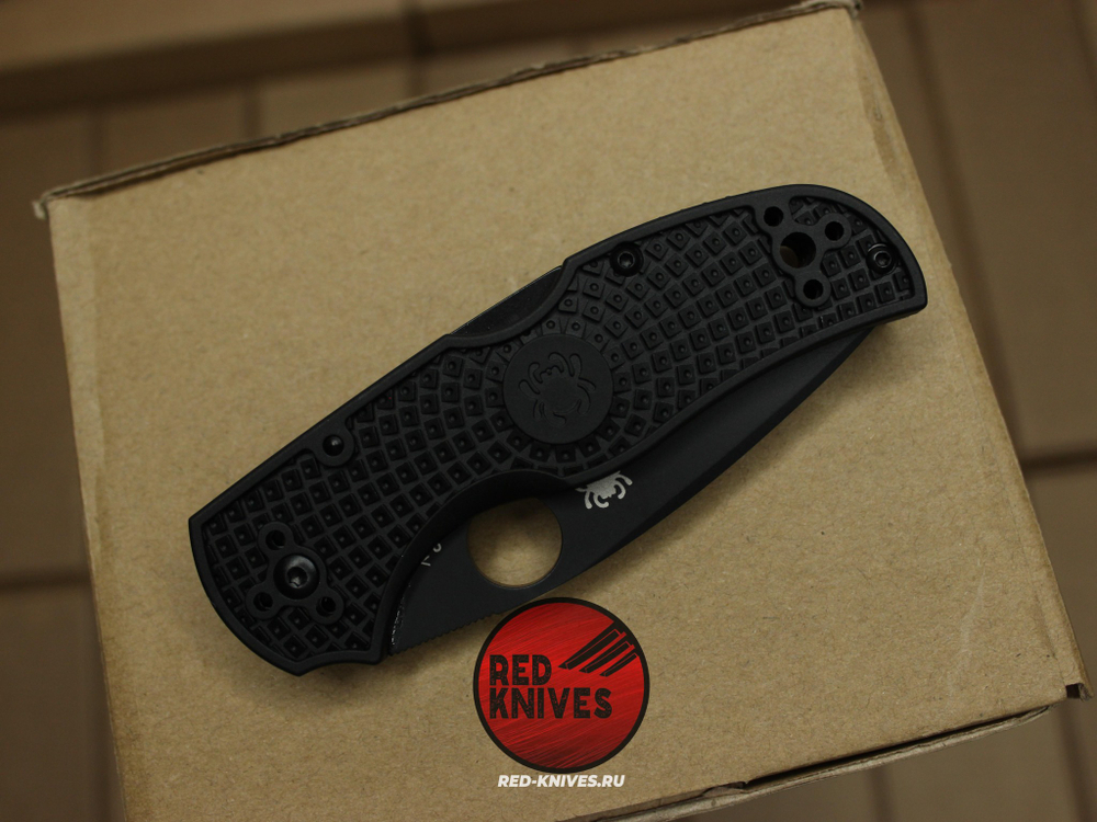 Нож Spyderco Native 5 LTW - черная рукоять, черный клинок RK/495