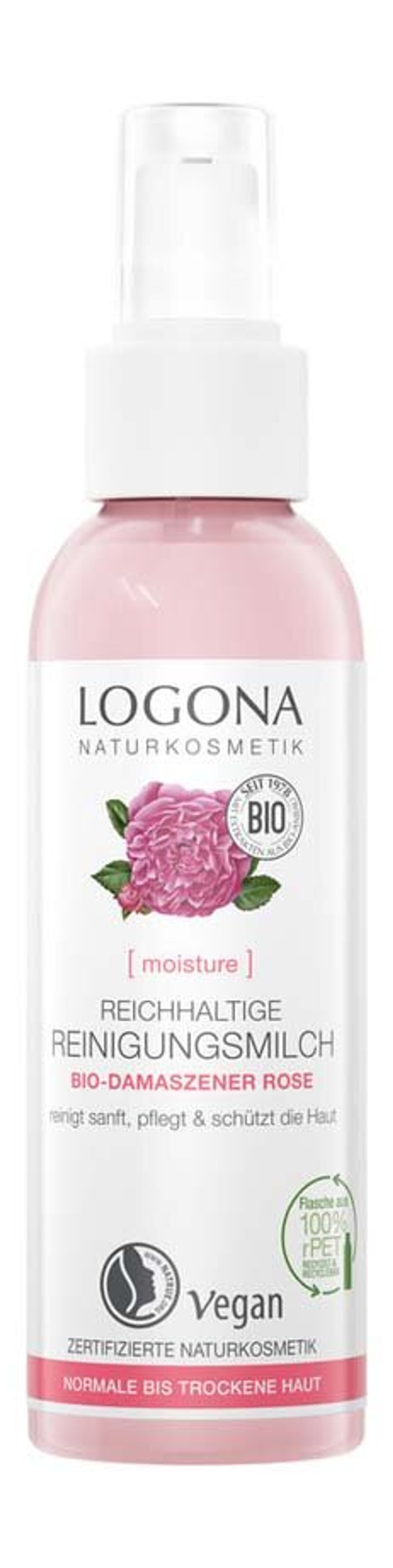 Очищающее молочко Rich Cleansing Milk Rose Logona, 125 мл