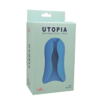 Голубой мастурбатор открытого типа Utopia Beads (Цвет: голубой)