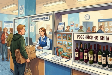 В России хотят разрешить онлайн-продажу вина через "Почту России"