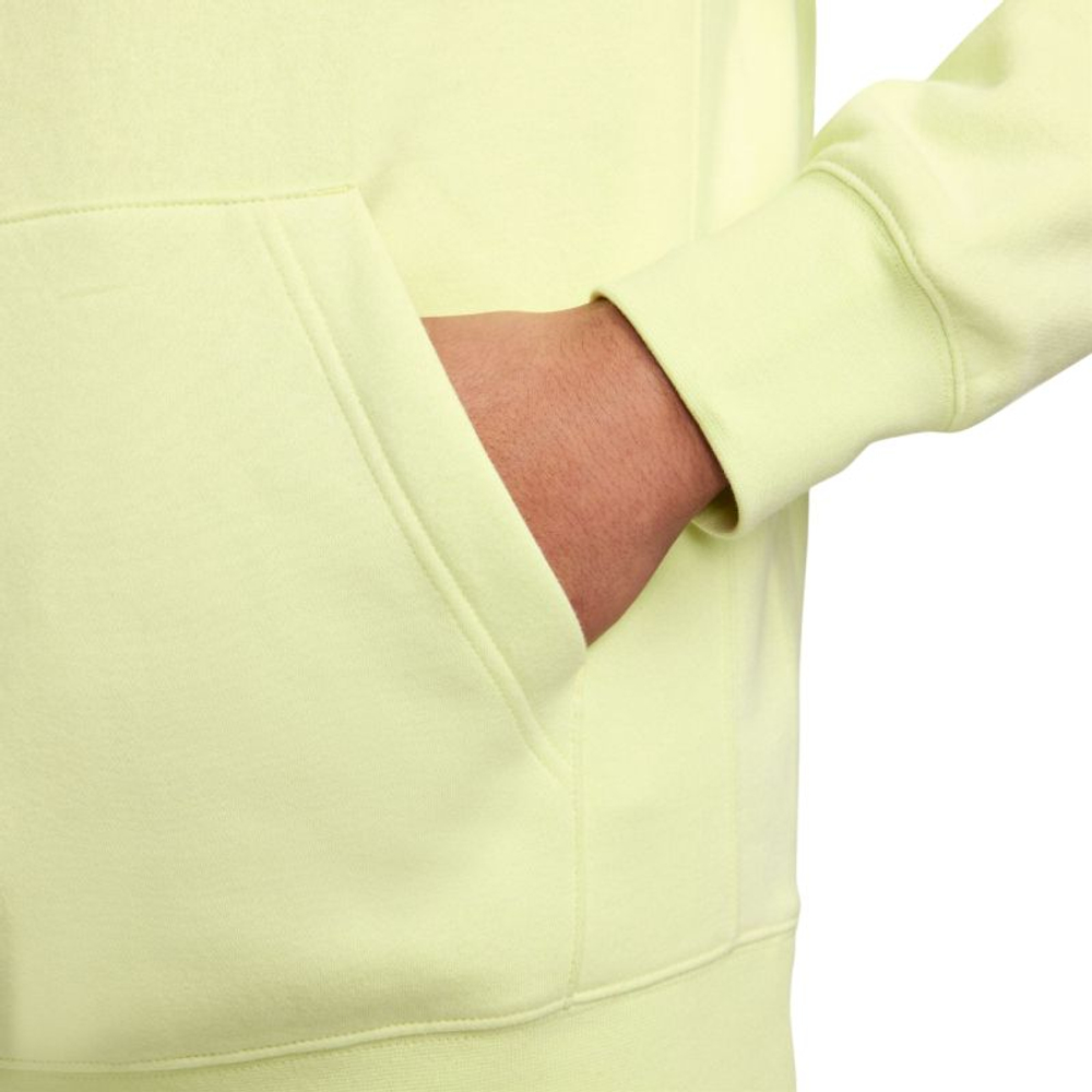 Куртка теннисная Nike Sportswear Club Fleece Pullover Hoodie - luminous green/luminous green/white