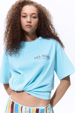 Футболка оверсайз с принтом — Тёмно-коричневый/Bahía Feliz - H&M