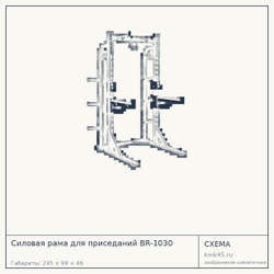 Силовая рама для приседаний BR-1030 — от 155 000 ₽