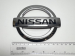HH-084 / Логотип (шильдик, надпись, эмблема) "Nissan" 12 см для крышки багажника / решетки радиатора / капота (1 шт.)