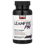 Force Factor, Leanfire PM™, жиросжигатель для приёма на ночь, 60 растительных капсул