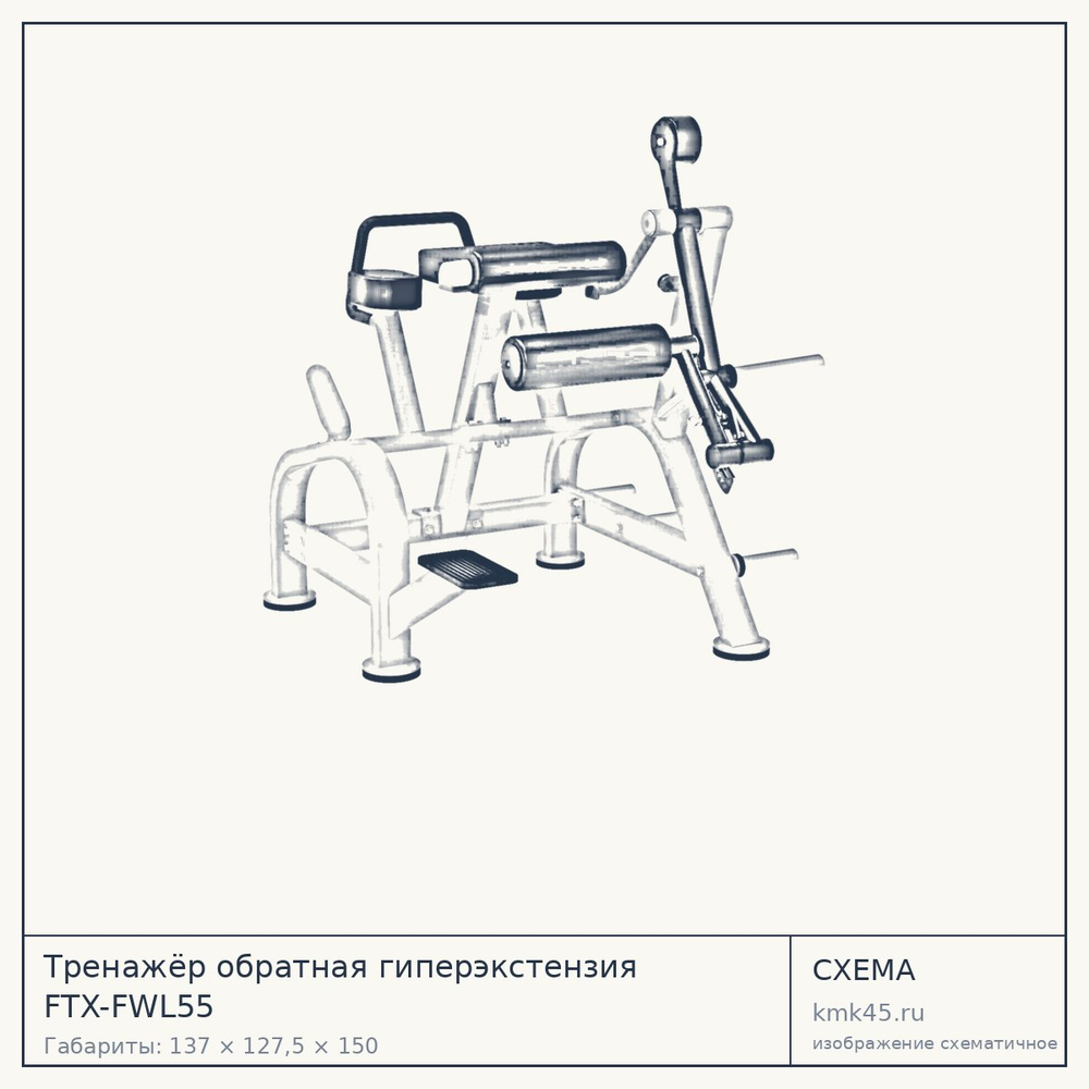 Тренажёр обратная гиперэкстензия FTX-FWL55 — от 179 000 ₽