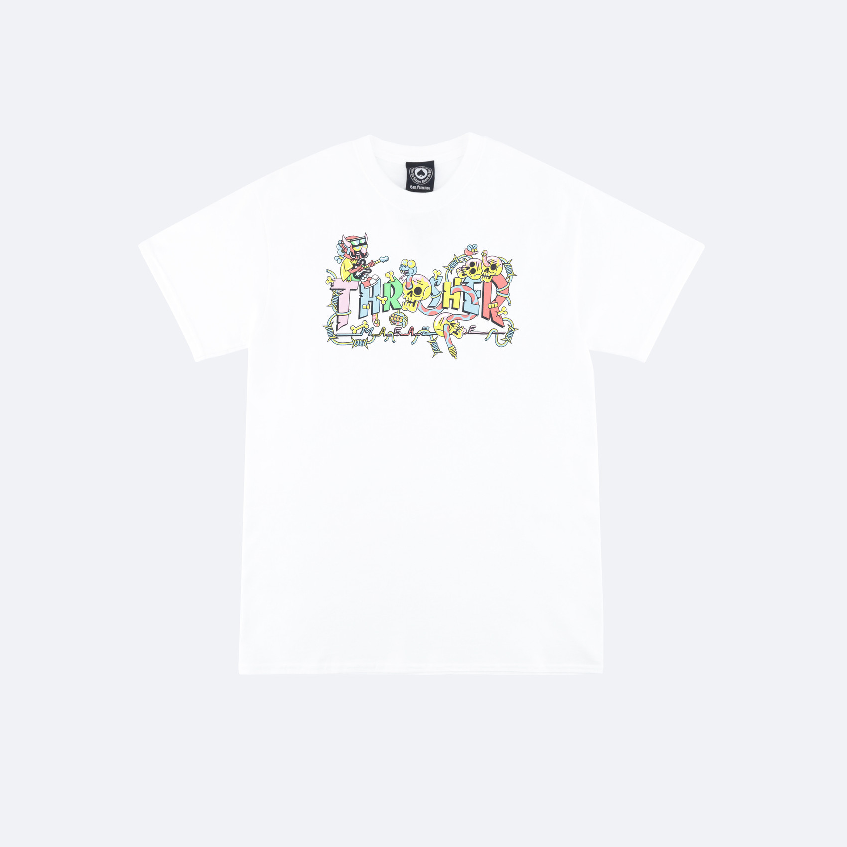 Футболка Thrasher Devil‘s Music (white) артикул: - купить в магазине Дайс