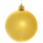 Новогодний шар 25 см «Глянец», золото