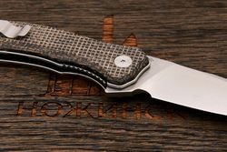 Нож складной QSP QS151-B1 Walrus, клинок 86мм, сталь D2, рукоять микарта